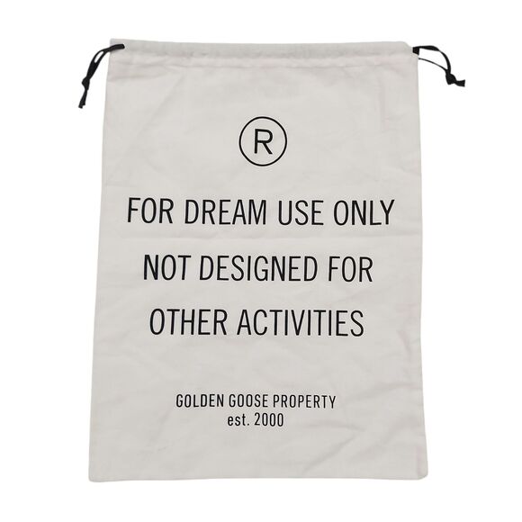 Golden Goose Other - Golden Goose Dust Bag White Drawstring 15" x 11.5" 100% Cotton